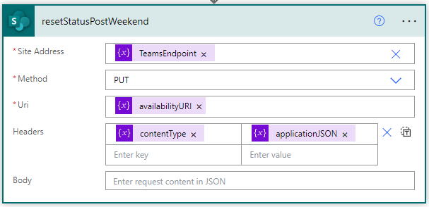 empty HTTP request body