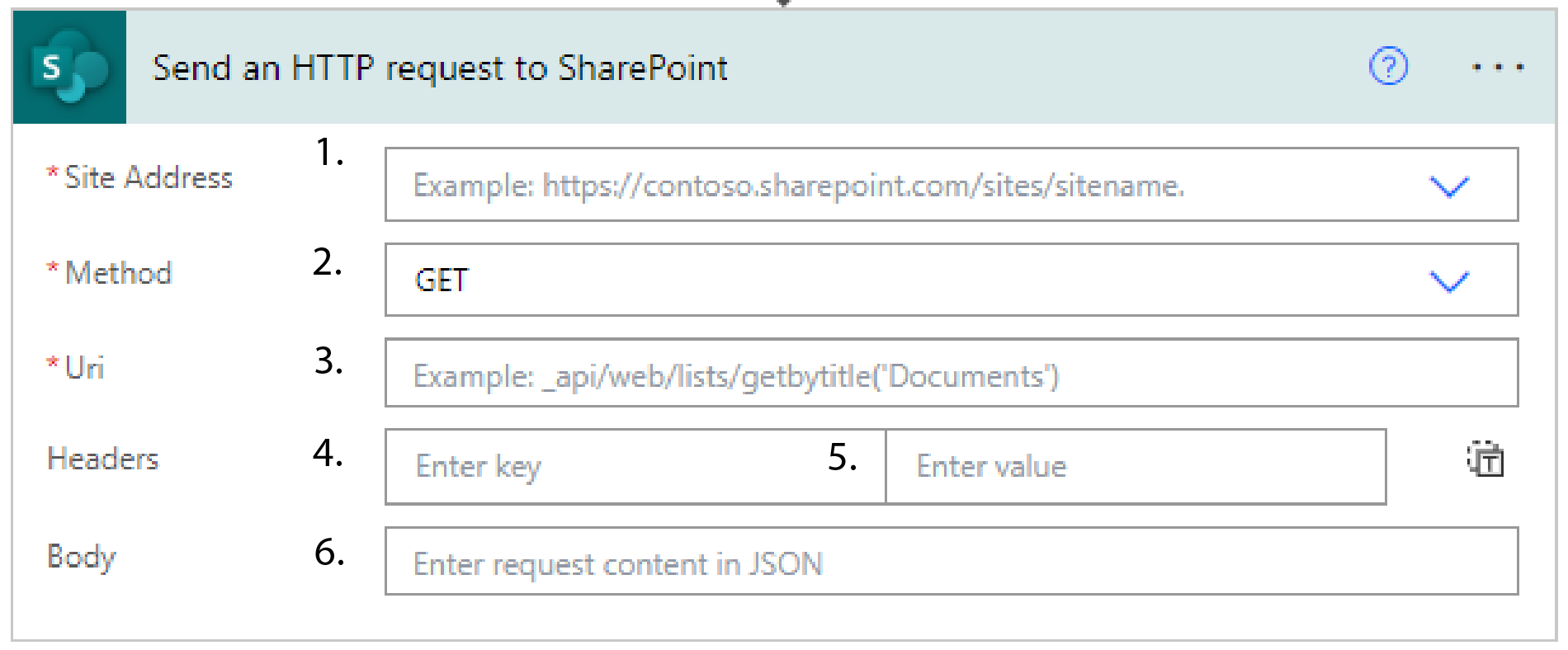 empty HTTP request with numbers