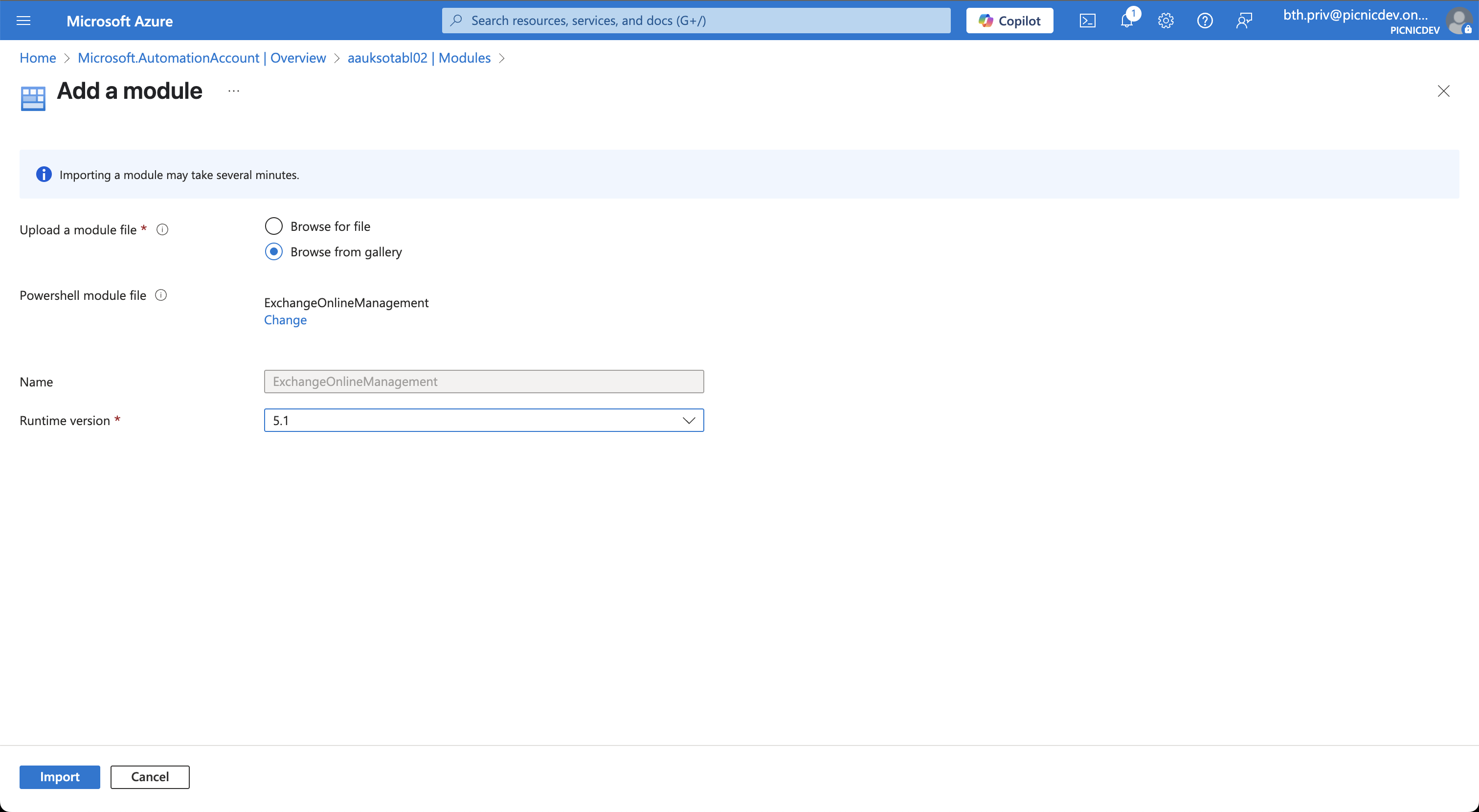 Import Module