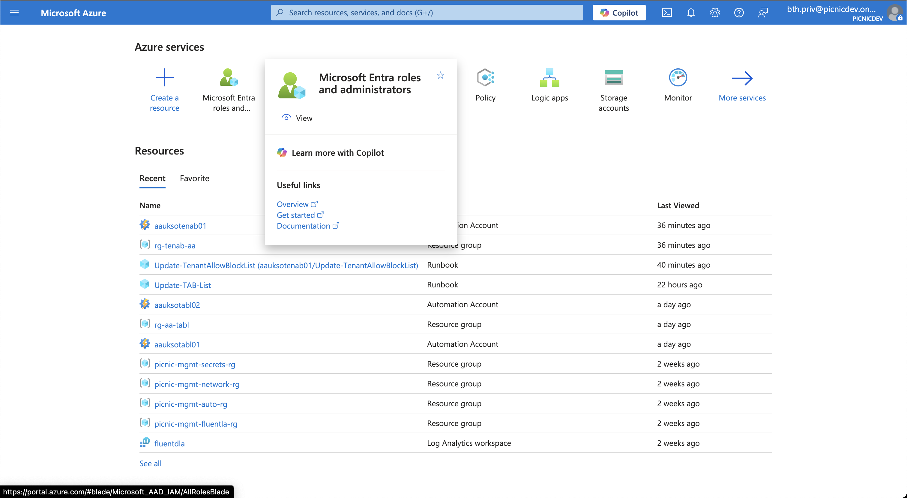 Entra Roles & Admins