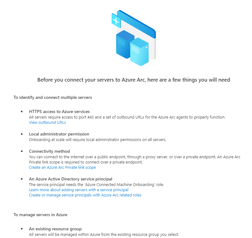 Azure Arc service prerequisites